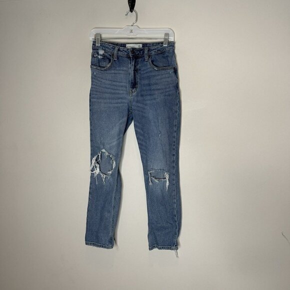 Abercrombie And Fitch Curve Love Mom Jean Distressed Size 26 2 Regular - Picture 1 of 6